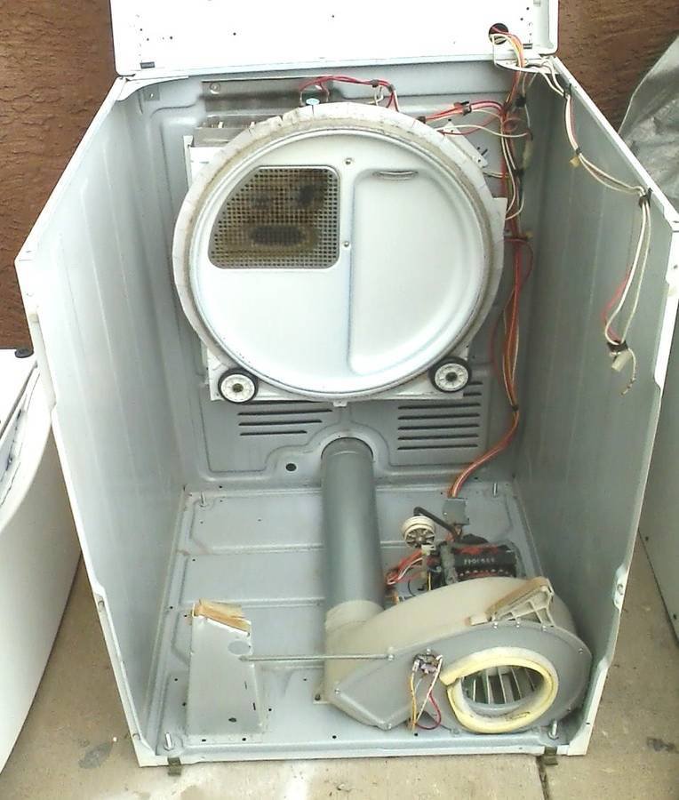 Dryer repair in a Chula Vista laundry room